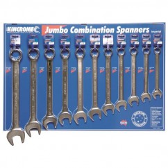 Kincrome K14015 - 11 Piece Jumbo Combination Spanners Merchandiser