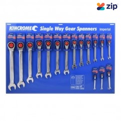 Kincrome K14073 - 16 Piece Single Way Gear Spanner Merchandiser