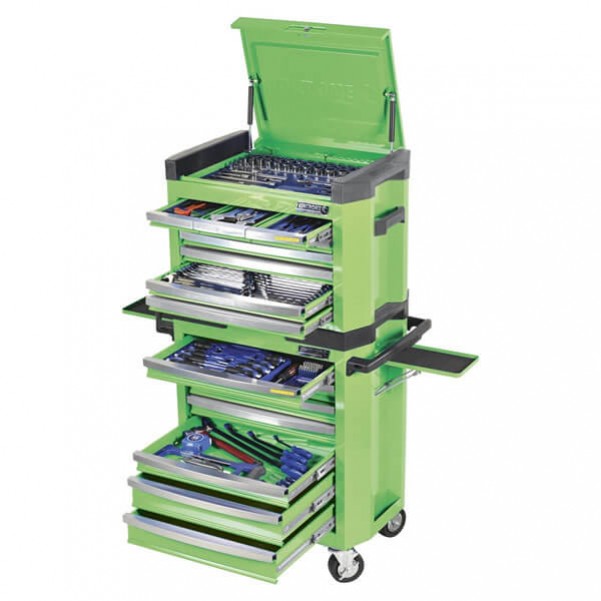 Kincrome K1503G - 228 PCE 1/4, 3/8 & 1/2" Square Drive Contour Tool Workshop Workshop Tool Boxes & Trolleys