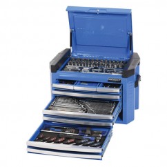 Kincrome K1509 - 1/4, 3/8 & 1/2" 207 PCE Square Drive Tool Chest Kit Workshop Tool Boxes & Trolleys