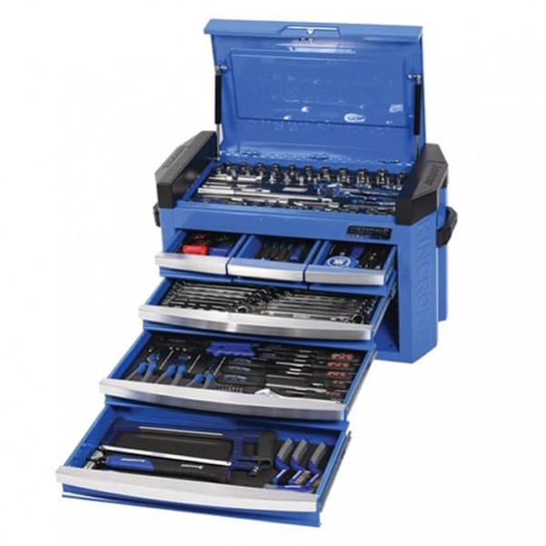 Kincrome K1512 - 217 Piece 1/4”, 3/8” & 1/2” Drive Contour Slimline Tool Chest  Workshop Tool Boxes & Trolleys