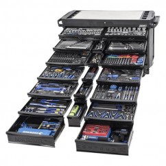 Kincrome K1562MB - 20 Drawer 674 Piece Black Contour Tool Trolley Kit