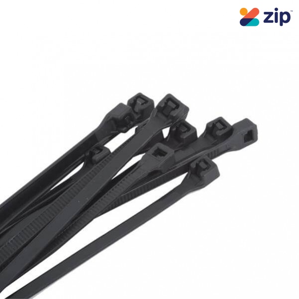Kincrome K15709 - 300 x 4.8mm 25 Piece Black Cable Tie Pack Cable Ties
