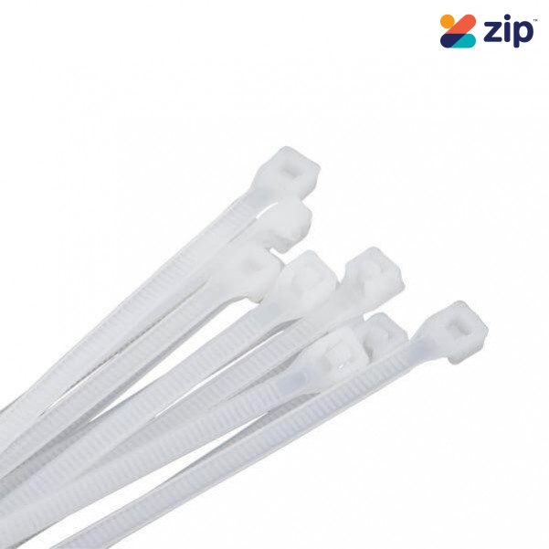 Kincrome K15728 - 300 x 4.8mm 100 Piece Natural Cable Tie Pack Cable Ties