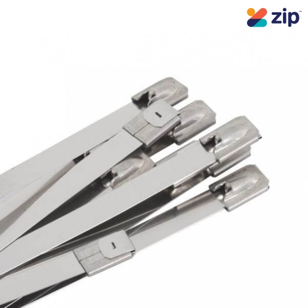 Kincrome K15734 - 450 x 4.6mm 10 Piece Stainless Steel Cable Tie Pack Cable Ties