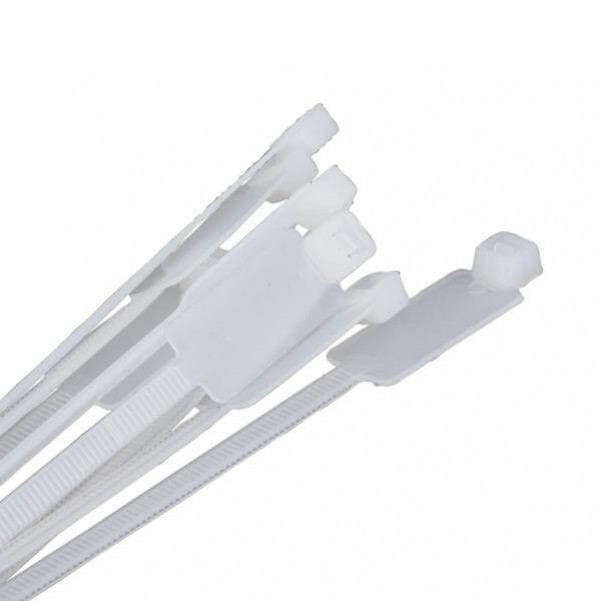 Kincrome K15741 - 200 x 4.6mm 100 Piece Marker Ties Pack Cable Ties