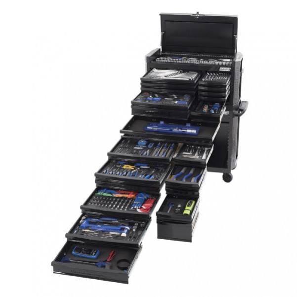 Kincrome K1591MB - 546 Piece CONTOUR Black Series 1/4, 3/8 & 1/2" Drive Tool Workshop Tool Chests & Trolleys
