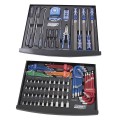 Kincrome K1597MBB - 403 Piece 1/4, 3/8 & 1/2" Drive Black Series Contour Tool Chest c/w Tool Cart  Tool Kit
