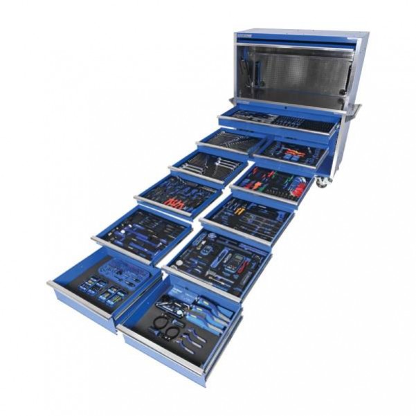 Kincrome K1790 - 1053 Piece 11 Drawer Tool Armour Workshop Tool Kit Tool Chests & Trolleys