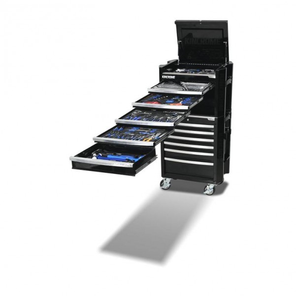 Kincrome K1951B - 299 Piece 11 Drawer 29" CONTOUR Workshop Tool Kit Black Tool Chests & Trolleys