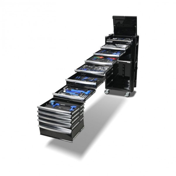 Kincrome K1952B - 471 Piece 11 Drawer (29") CONTOUR Black Workshop Tool Kit Tool Chests & Trolleys