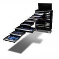 Kincrome K1958B - 545 Piece 17 Drawer (42") CONTOUR Black Workshop Tool Kit Tool Chests & Trolleys