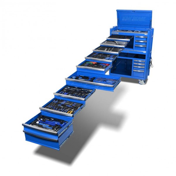 Kincrome K1961 - 734 Piece 17 Drawer 42" CONTOUR Workshop Tool Kit Tool Chests & Trolleys