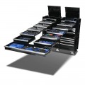 Kincrome K1967B - 868 Piece 22 Drawer 60" CONTOUR Workshop Tool Kit Black Tool Chests & Trolleys