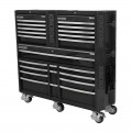 Kincrome K1967B - 868 Piece 22 Drawer 60" CONTOUR Workshop Tool Kit Black Tool Chests & Trolleys