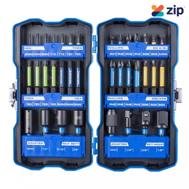 Kincrome K21003 - 25mm & 50mm 36 Piece Impact Bit Set