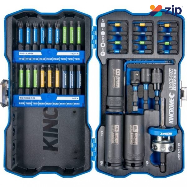 Kincrome K21018 - 25mm & 50mm 41 Piece Impact Bit Deck Set Drill/Driver Bit Sets