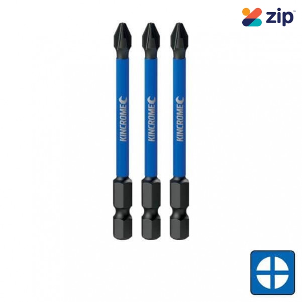 Kincrome K21226 - 75mm 3 Piece Phillips #1 Impact Bit Drill/Driver Bit Sets