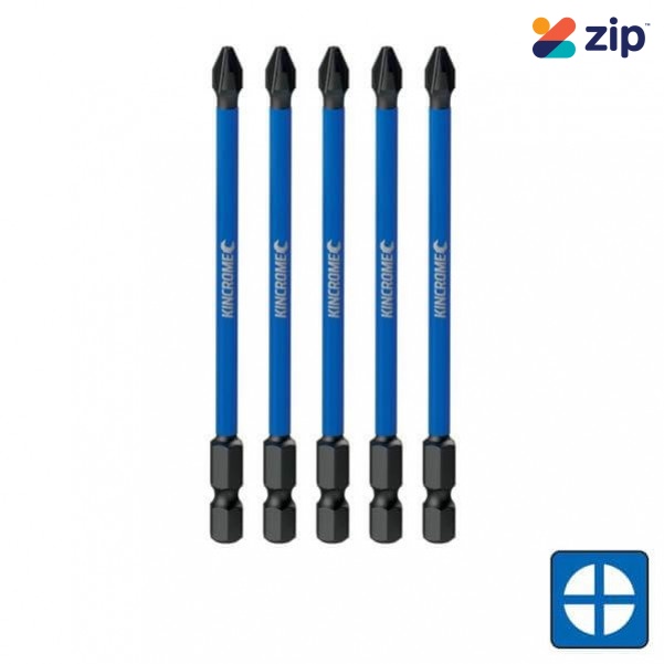 Kincrome K21248 - 100mm 5 Piece Phillips #2 Impact Bit Drill/Driver Bit Sets