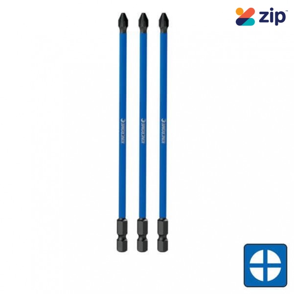 Kincrome K21250 - 150mm 3 Piece Phillips #2 Impact Bit