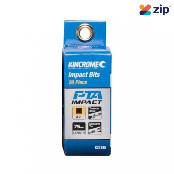 Kincrome K21285 - 75mm 20 Piece Square #2 Impact Bit Drill/Driver Bit Sets