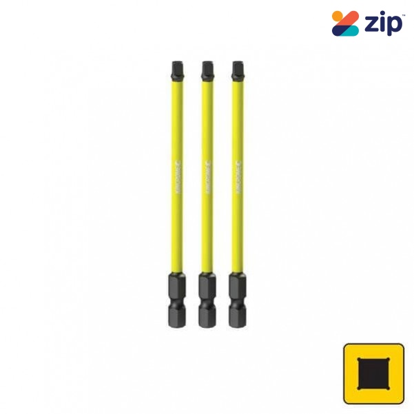 Kincrome K21287 - 100mm 3 Piece Square #2 Impact Bit Drill/Driver Bit Sets