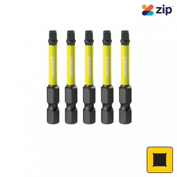 Kincrome K21295 - 50mm 5 Piece Square #3 Impact Bit Drill/Driver Bit Sets