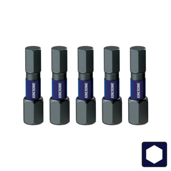 Kincrome K21329 - 4mm 25mm 5 Piece Hex Impact Bit Drill/Driver Bit Sets Kincrome K21329 - 4mm 25mm 5 Piece Hex Impact Bit Drill/Driver Bit Sets