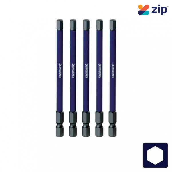 Kincrome K21355 - 5mm 100mm 5 Piece Hex Impact Bit