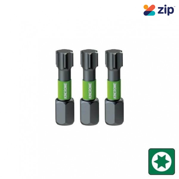 Kincrome K21368 - T10 25mm 3 Piece TORX Impact Bit Drill/Driver Bit Sets