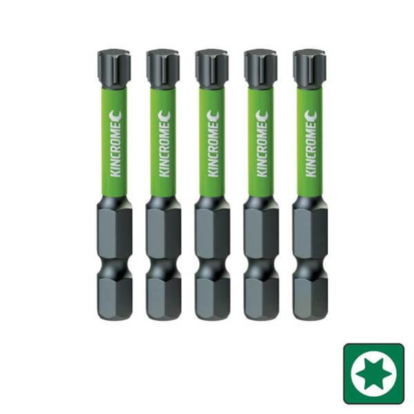 Kincrome K21371 - T10 50mm 5 Piece TORX Impact Bit Drill/Driver Bit Sets Kincrome K21371 - T10 50mm 5 Piece TORX Impact Bit Drill/Driver Bit Sets