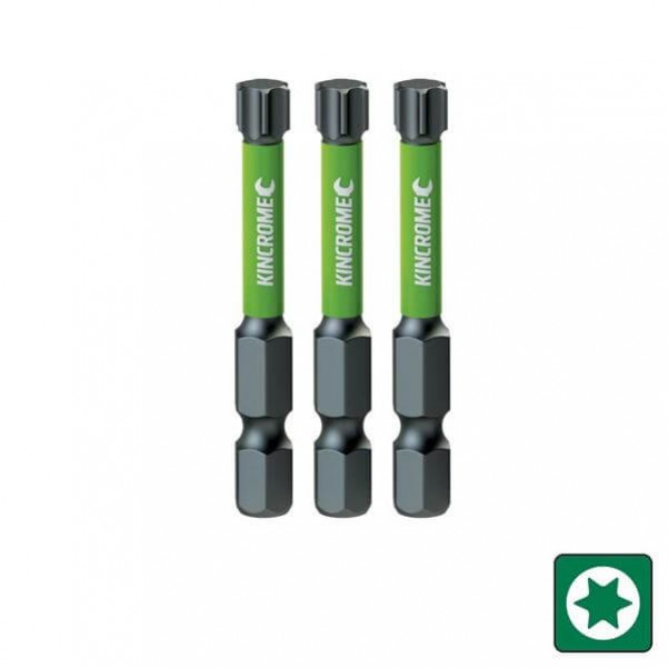 Kincrome K21379 - T15 50mm 3 Piece TORX Impact Bit Drill/Driver Bit Sets
