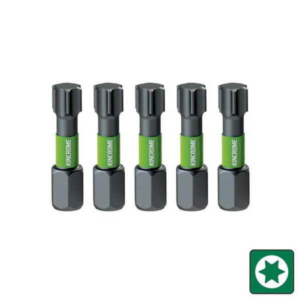 Kincrome K21387 - T20 25mm 5 Piece TORX Impact Bit Drill/Driver Bit Sets Kincrome K21387 - T20 25mm 5 Piece TORX Impact Bit Drill/Driver Bit Sets