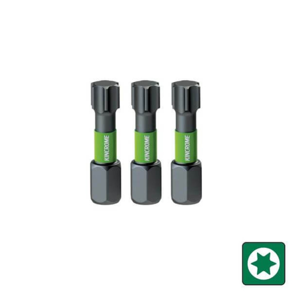 Kincrome K21416 - T27 25mm 3 Piece TORX Impact Bit Drill/Driver Bit Sets Kincrome K21416 - T27 25mm 3 Piece TORX Impact Bit Drill/Driver Bit Sets