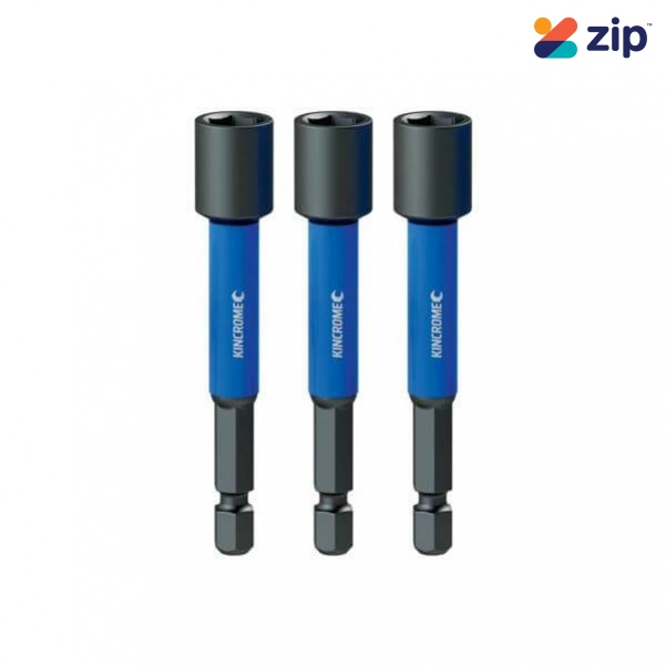 Kincrome K21469 - 5/16" 65mm 3 Piece Magnetic Nutsetter Impact Bit Drill/Driver Bit Sets