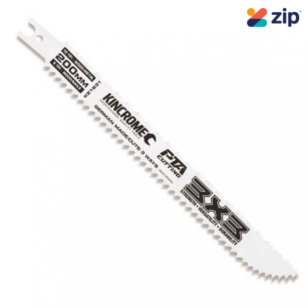 Kincrome K21631 - 200mm 6-10TPI 3x3 1 Piece Reciprocating Saw Blade