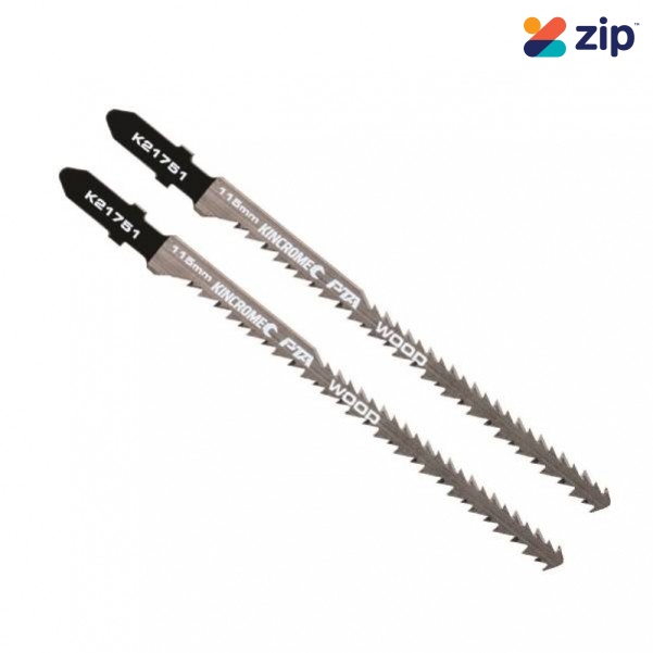 Kincrome K21651 - 115mm 8-11.5 TPI 2 Piece Double Edge Wood Jigsaw Blade Combo Jigsaw Accessories