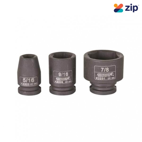 Kincrome K2225 - 1/2" 3/8" Drive Imperial Impact Socket Sockets & Accessories