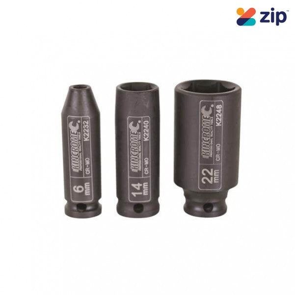 Kincrome K2245 - 19mm 3/8" Drive Deep Impact Socket Sockets & Accessories