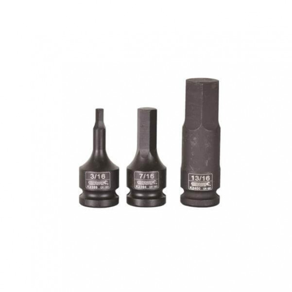 Kincrome K2393 - 3/8" x 60mm 1/2" Drive Hex Impact Socket Sockets & Accessories