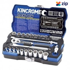 Kincrome K27001 - 1/4" 24 PCE Square Driver LOK-ON Socket Set – Imperial & Metric