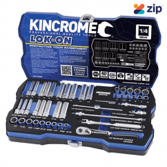 Kincrome K27003 - 1/4" Drive 45 Piece LOK ON Metric & Imperial Socket Set