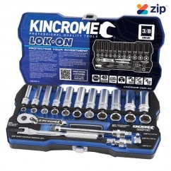 Kincrome K27011 - 28 Piece 3/8" Square Metric Drive Lok-On Socket Set