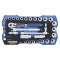 Kincrome K27012 -  33 Piece 3/8" Square Drive LOK-ON Socket Set - Imperial & Metric Socket Sets