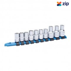 Kincrome K27067 - 10mm On Clip Rail 10 Piece Metric LOK-ON Single Size Socket Set