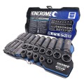 Kincrome K27074 - LOK-ON 24 PCE 1/2" Square Drive Impact Socket Set - Metric