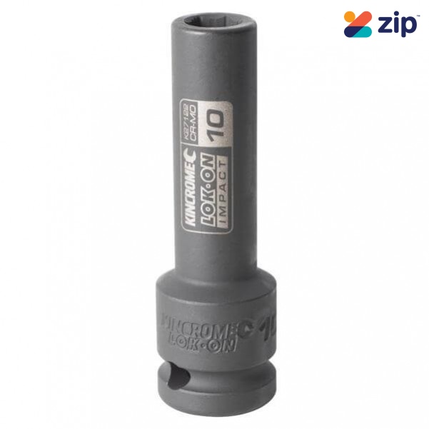 Kincrome K27122 - 10mm 1/2" Drive LOK-ON Deep Impact Socket