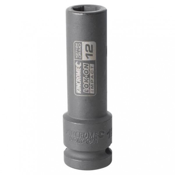 Kincrome K27124 - 12mm 1/2" Drive LOK-ON Deep Impact Socket