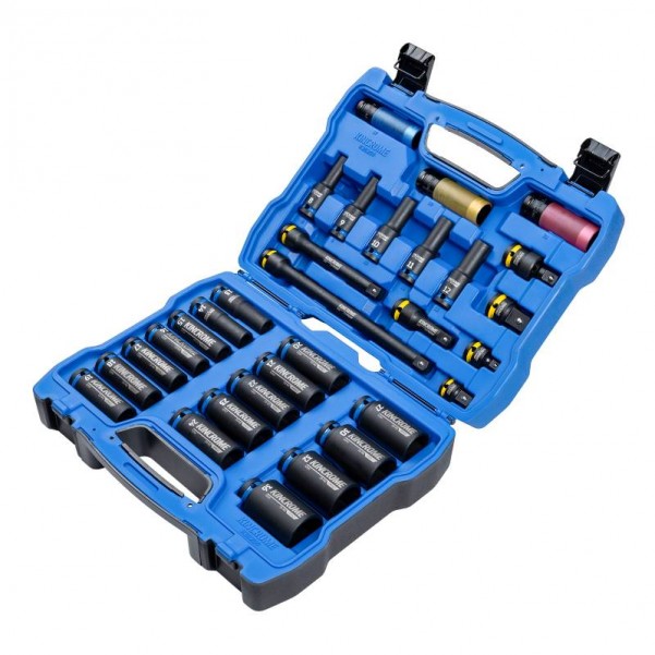 Kincrome K28209 - 1/2" 31 Piece Drive Deep Impact Socket Set - Metric Socket Sets