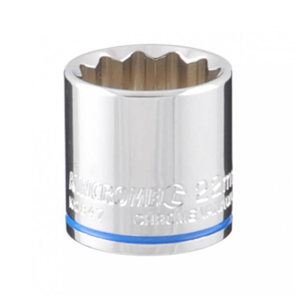 Kincrome K2847 – 22mm 3/8" Square Drive Mirror Polish Metric Socket Sockets & Accessories